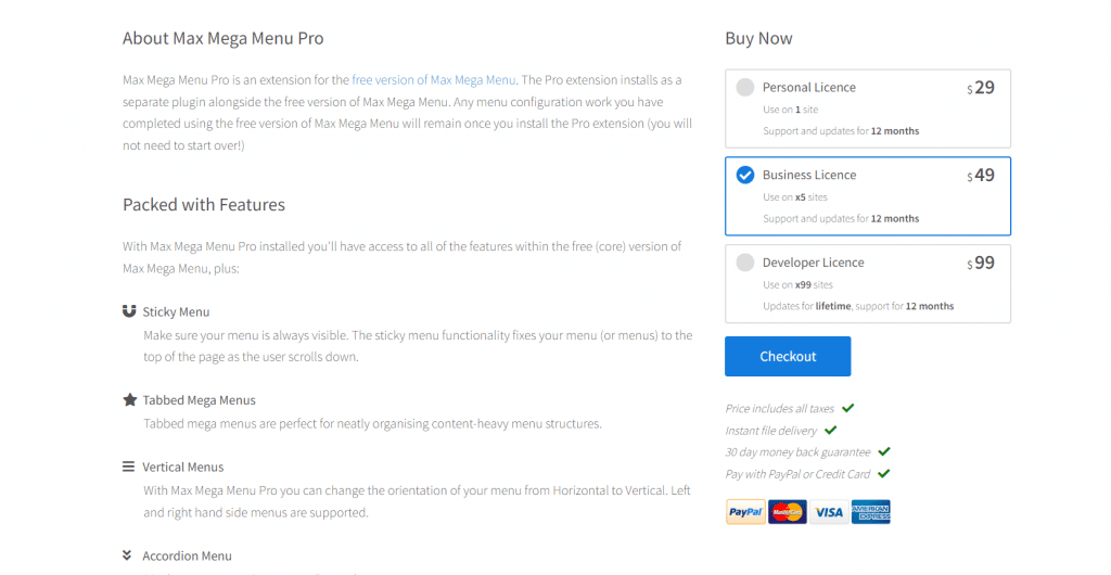 Giới thiệu Plugin Max Mega Menu Pro - Tạo menu dễ dàng 11 Những tính năng hay của Plugin Max Mega Menu Pro