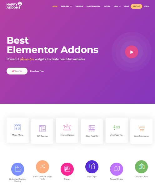Happy Elementor Addon Pro
