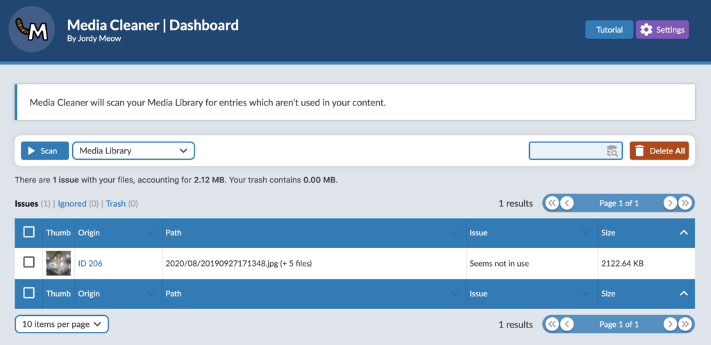 Media Cleaner Pro 3 Media Cleaner Dashboard 1