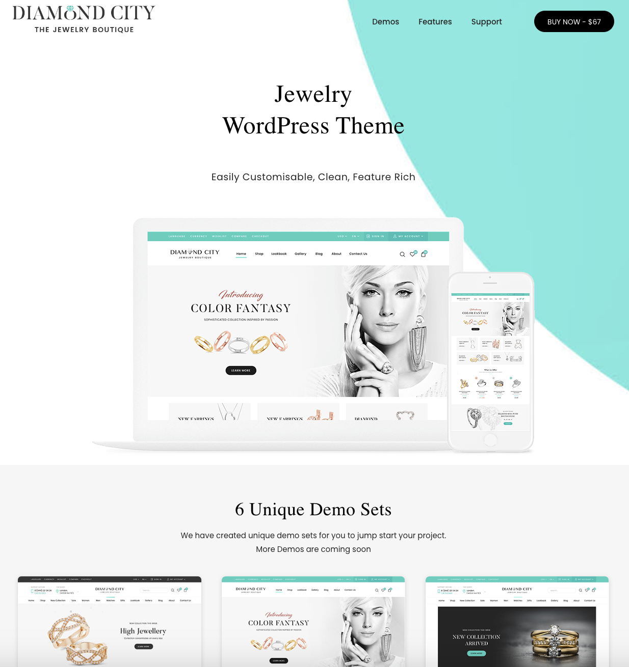 DiCi - Jewelry Shop WordPress Theme