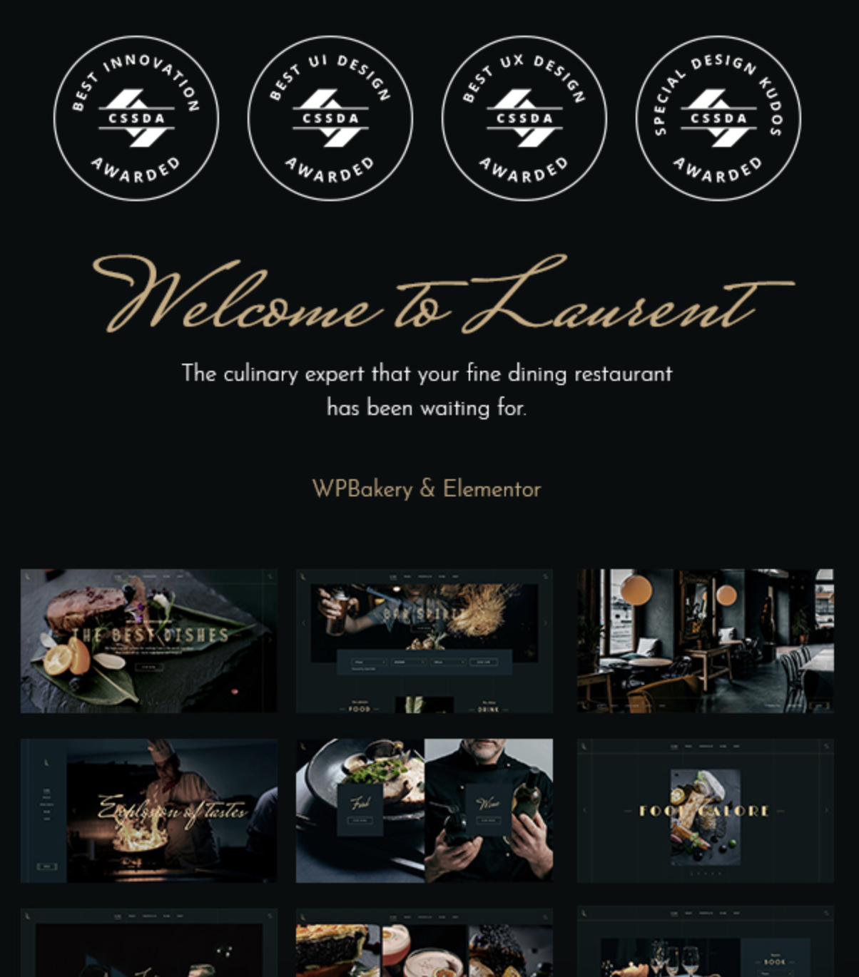 Laurent - Elegant Restaurant Theme