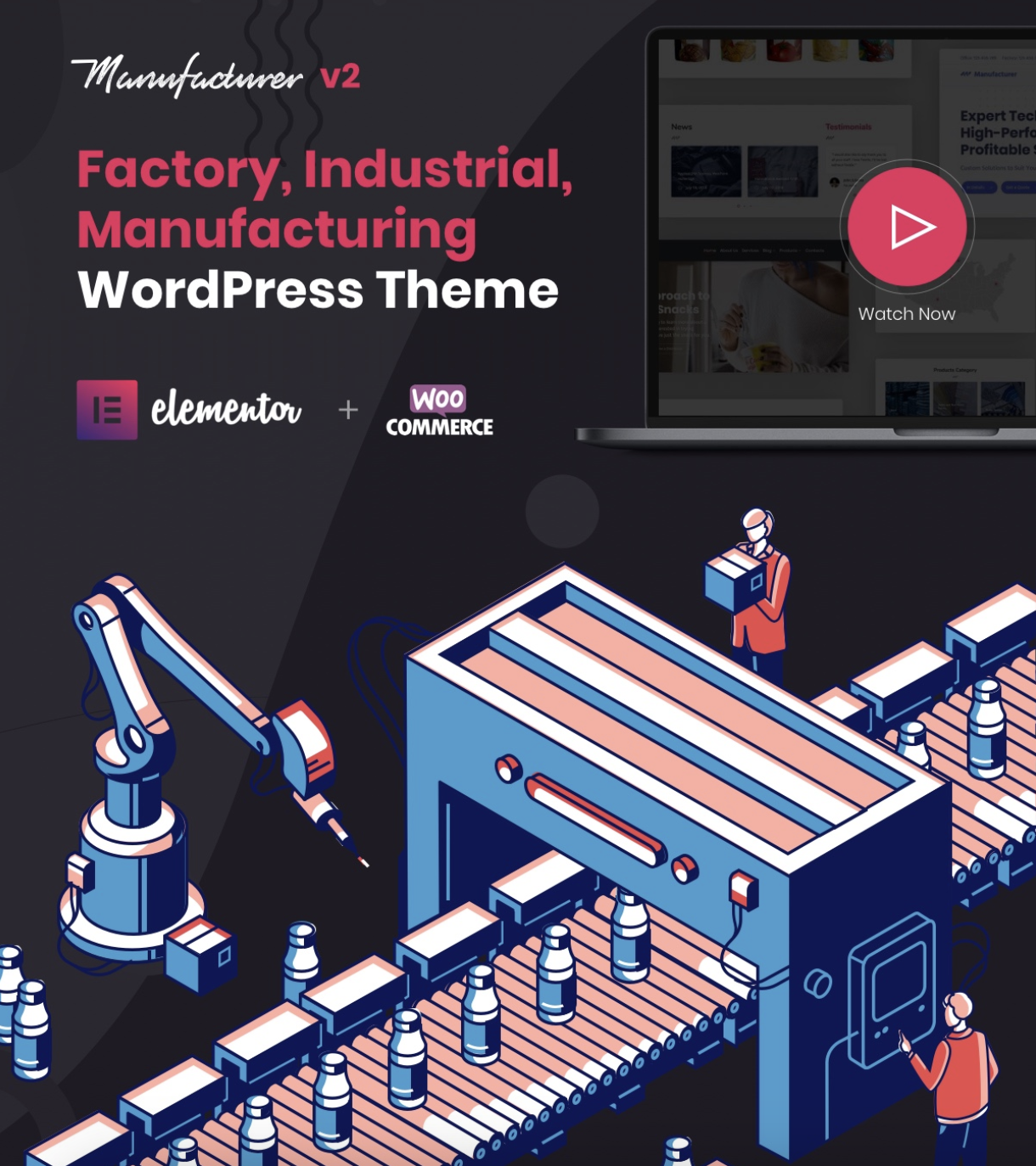 Manufacturer - Factory and Industrial WordPress Theme