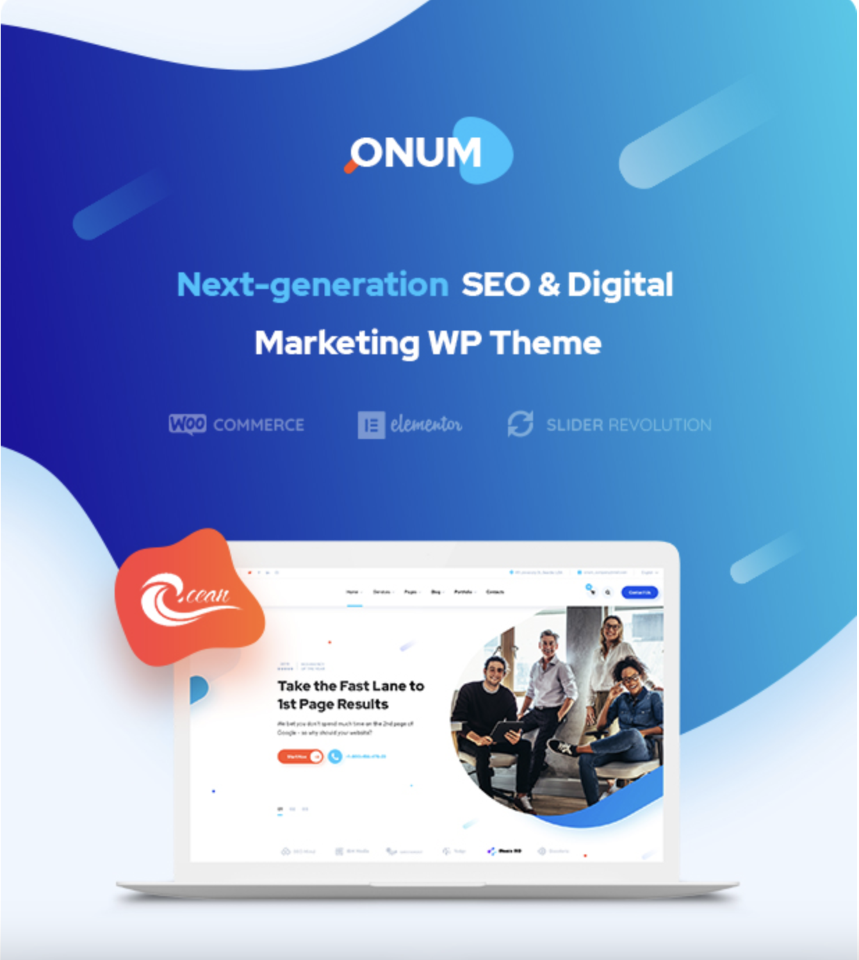 Onum - SEO & Marketing Elementor WordPress Theme