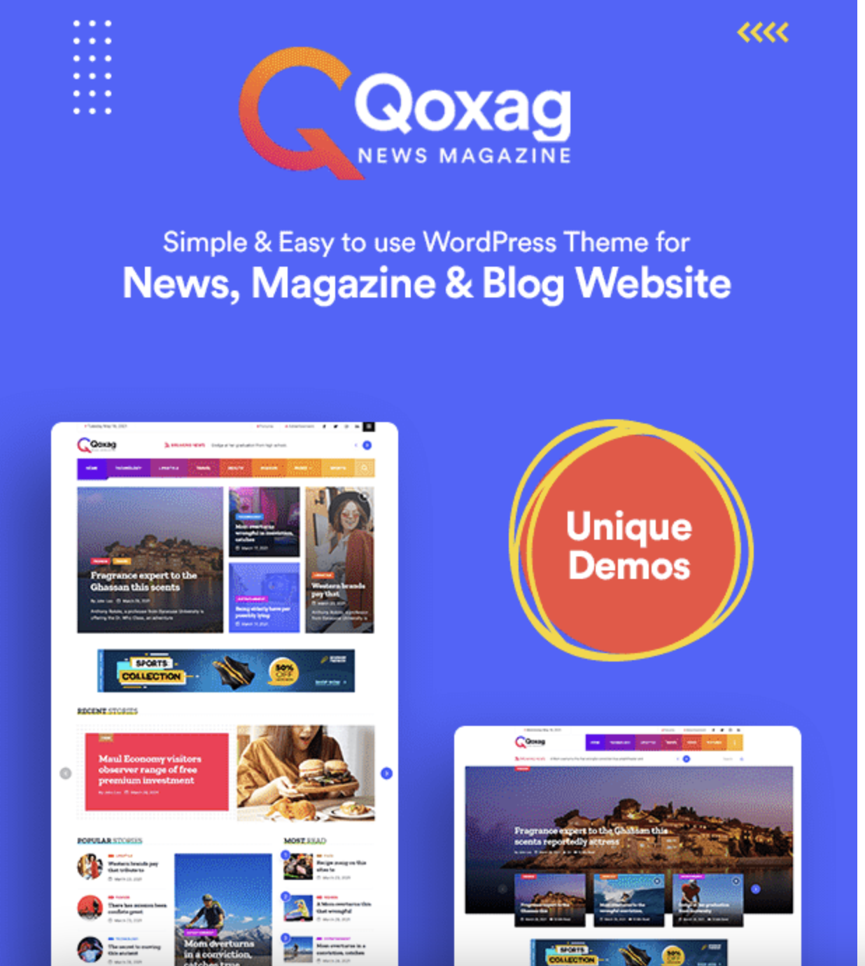 Qoxag - WordPress News Magazine Theme