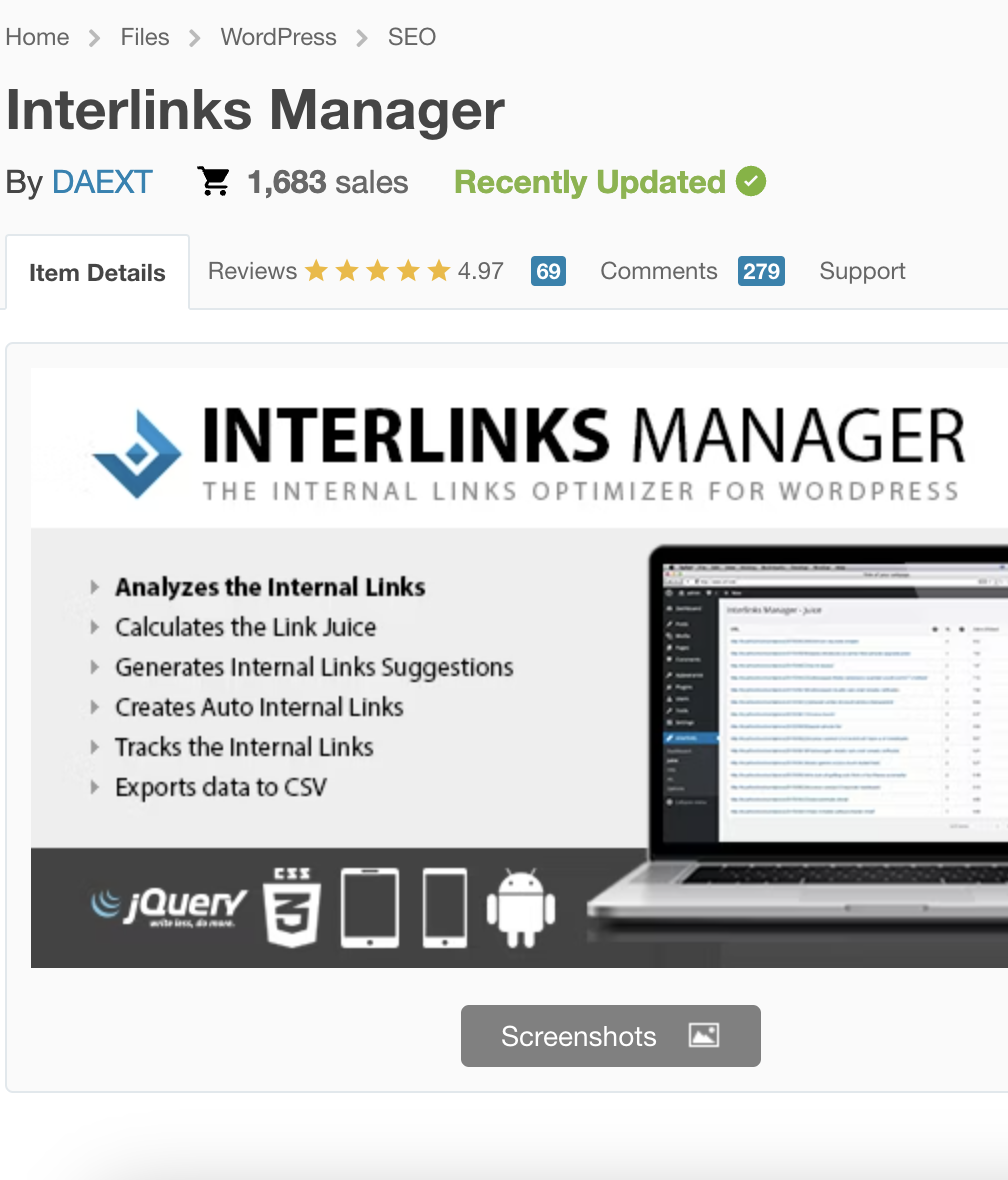 Interlinks Manager
