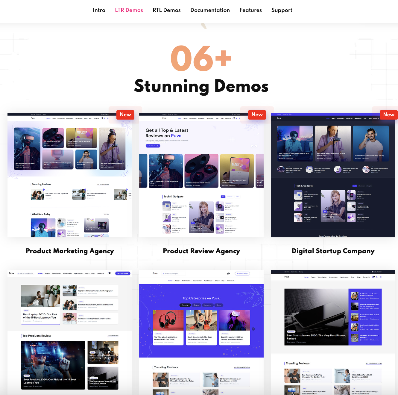 Puva - Online Blogging & Affiliate Product Reviews WordPress Theme
