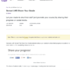 Sensei LMS Share Your Grade