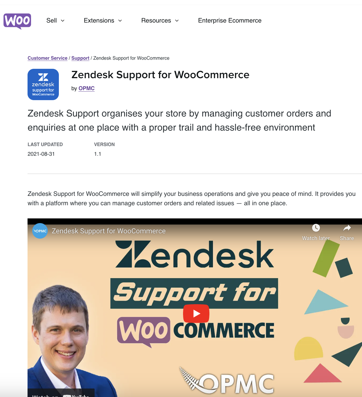 Zendesk Support for WooCommerce