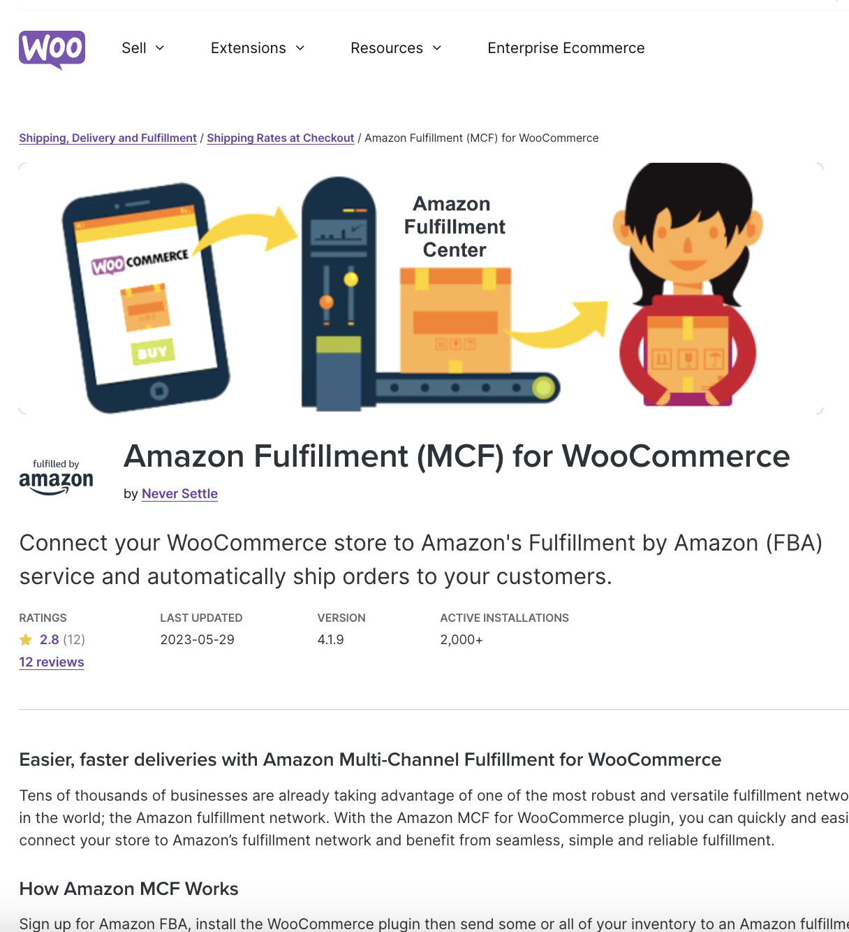 Amazon Fulfillment (MCF) for WooCommerce