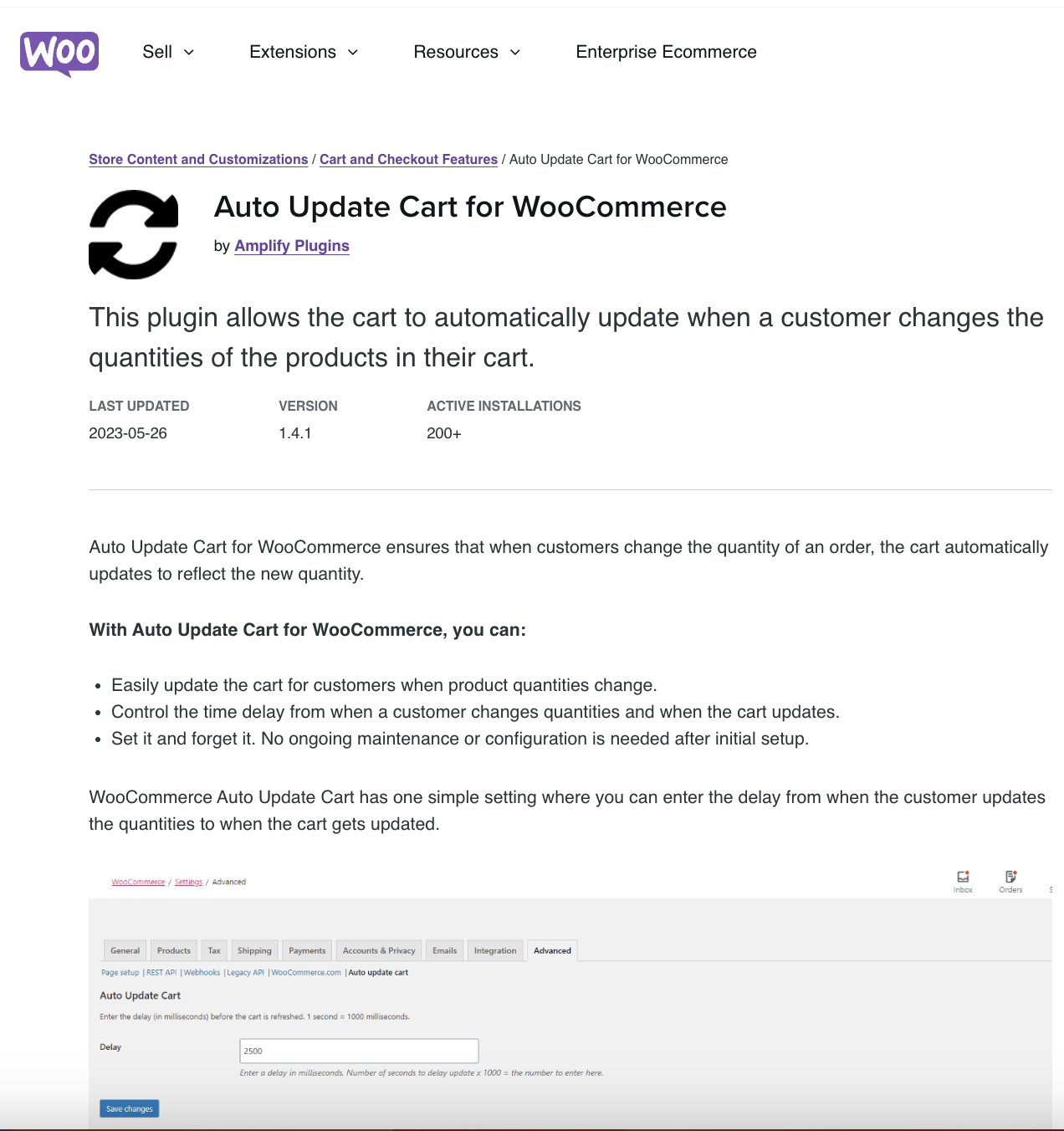 Auto Update Cart for WooCommerce