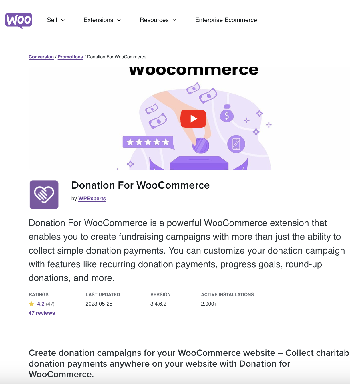 Donation For WooCommerce