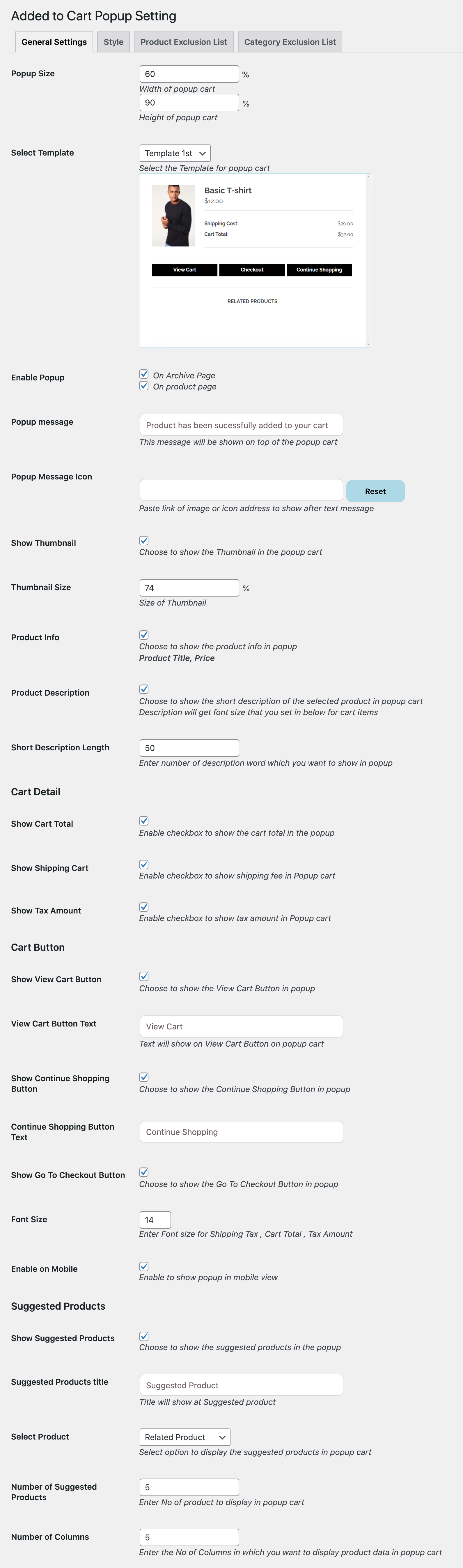 General Settings 2