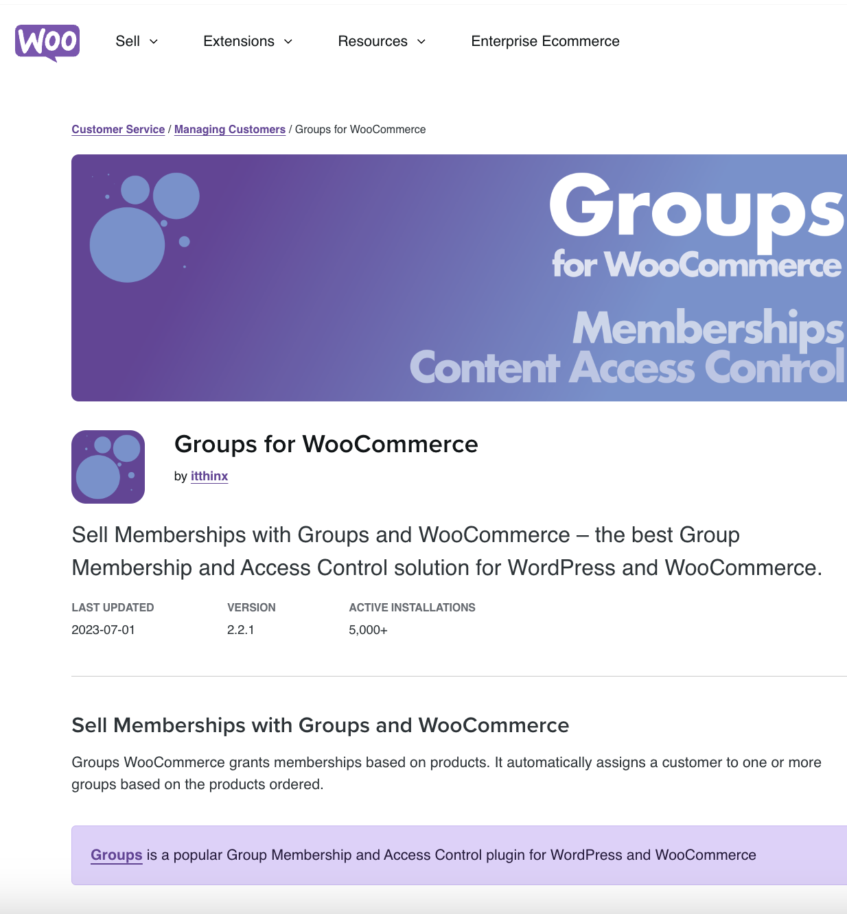 Groups for WooCommerce