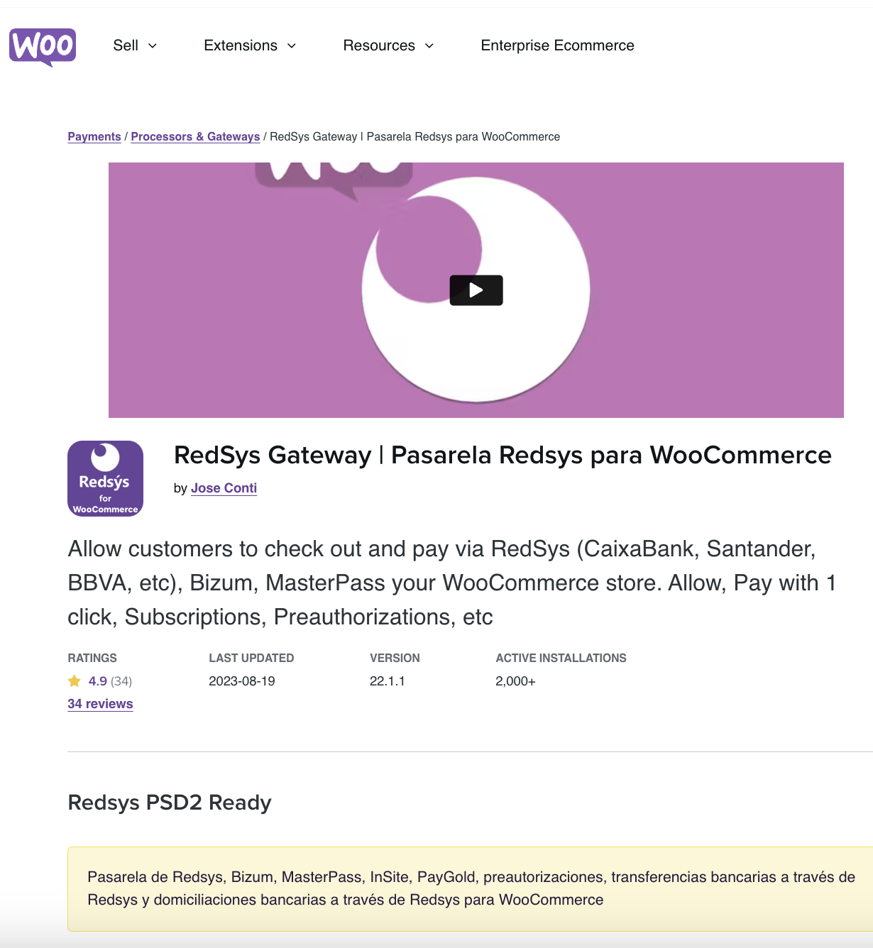 RedSys Gateway | Pasarela Redsys para WooCommerce