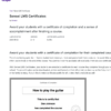 Sensei LMS Certificates