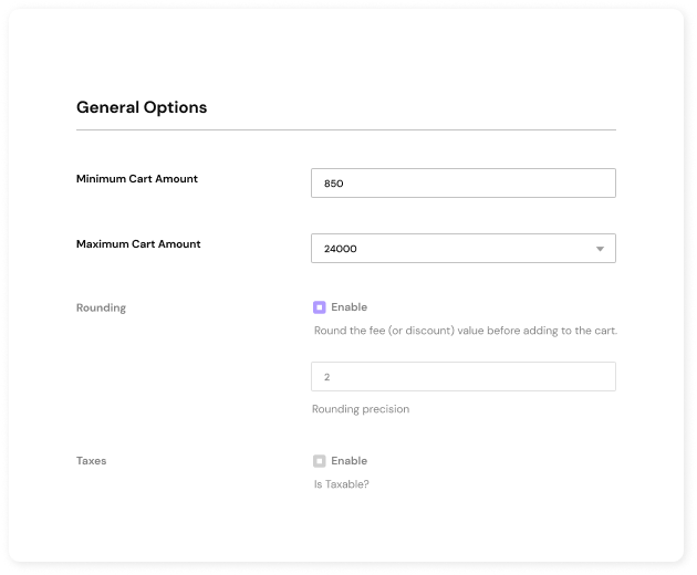 Skip fees based on order subtotal