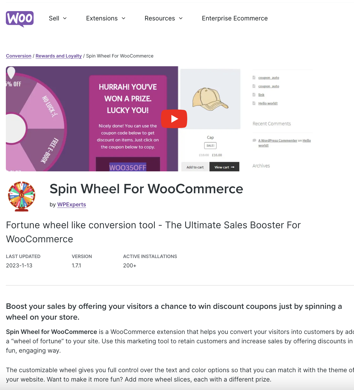 Spin Wheel For WooCommerce