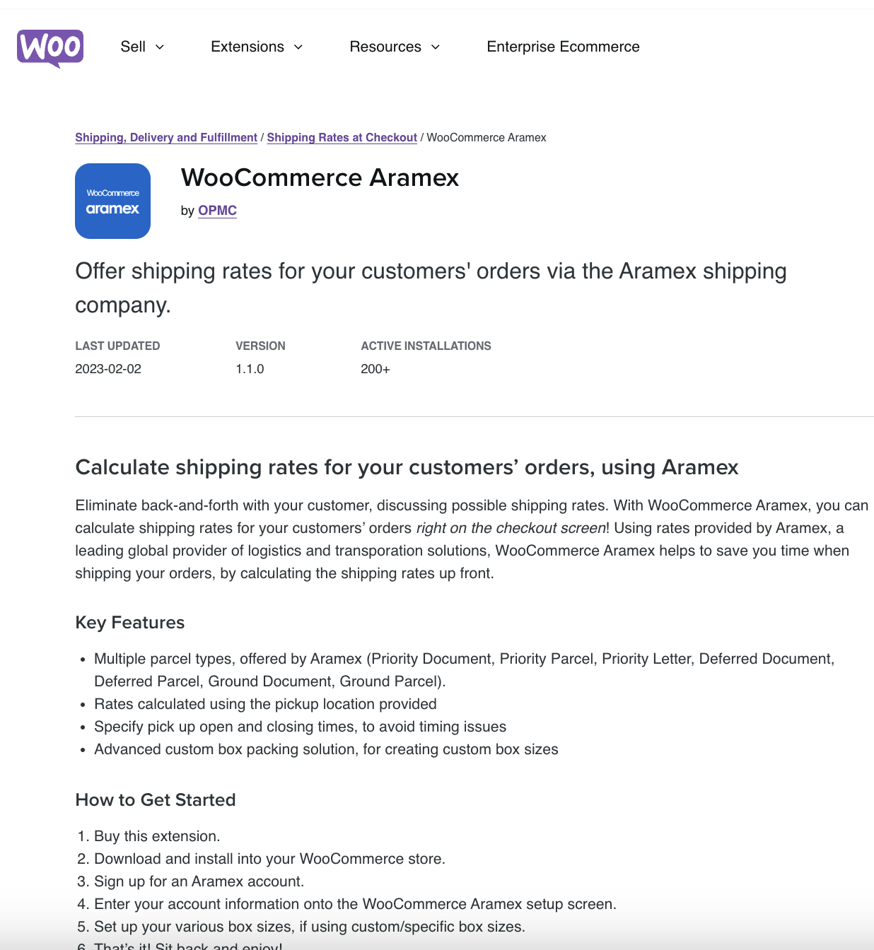 WooCommerce Aramex