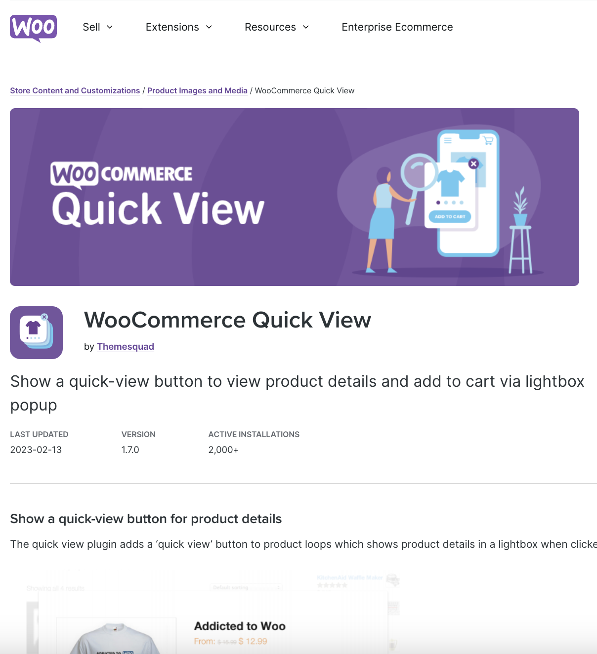 WooCommerce Quick View