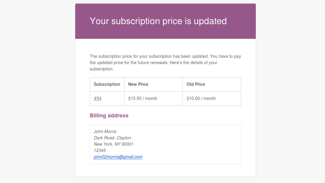 enhancer subscriptions price change