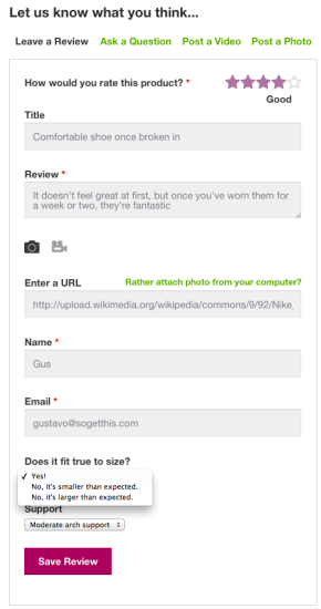 woocommerce prpro leave review 290x550 1