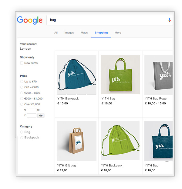 Trang mua sắm của Google