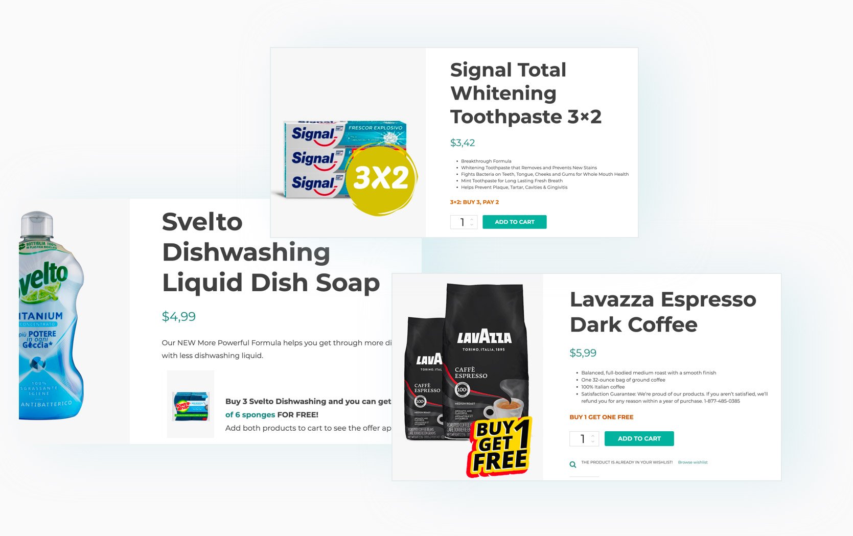 03.BOGO 3x2 2x1 discounts YITH Dynamic Pricing Discounts WooCommerce