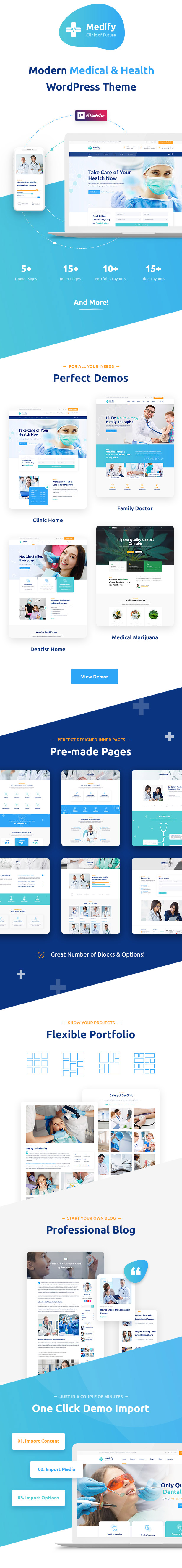 Medify - Health Clinic WordPress Theme 2 Medify - Chủ đề WordPress về sức khỏe & phòng khám - 1