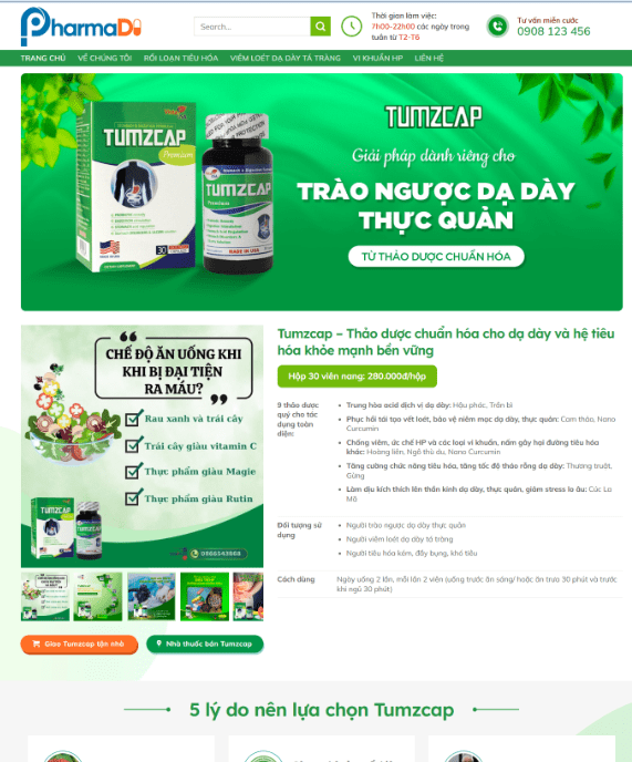 Theme wordpress bán thuốc thực phẩm chức năng