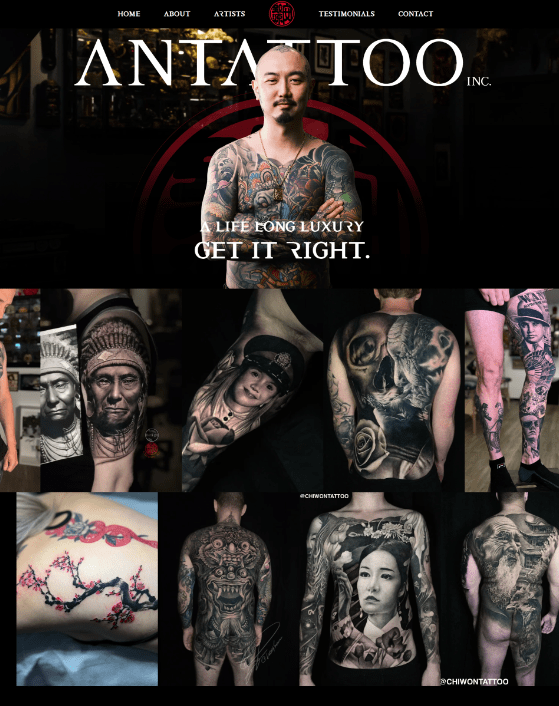 Theme WordPress Thợ Xăm Tattoo
