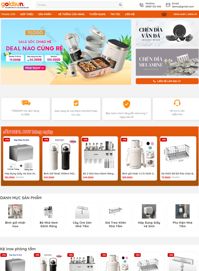 Theme wordpress bán đồ gia dụng