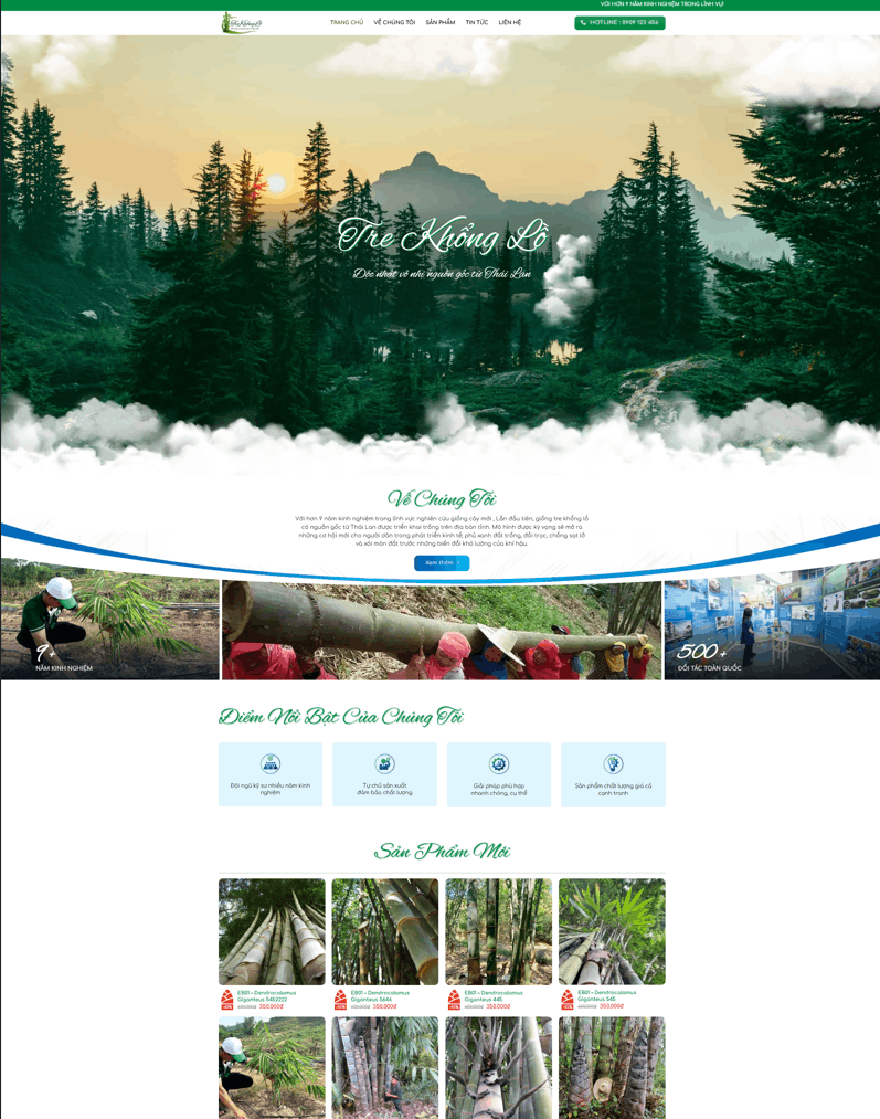 Theme WordPress Bán Cây Giống