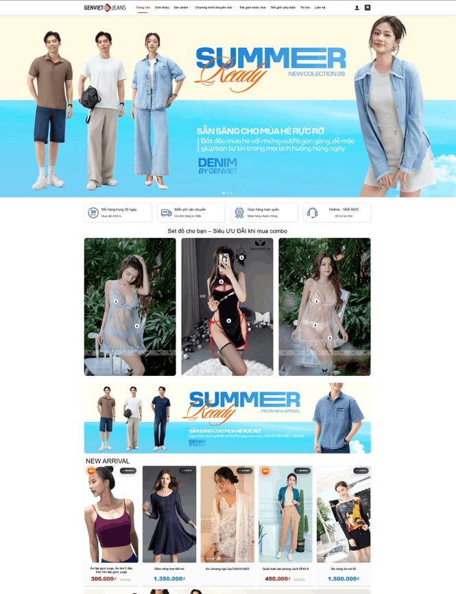 Theme WordPress thời trang chuyên nghiệp