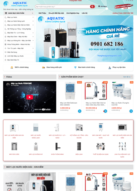 Theme WordPress Bán Máy Lọc Nước