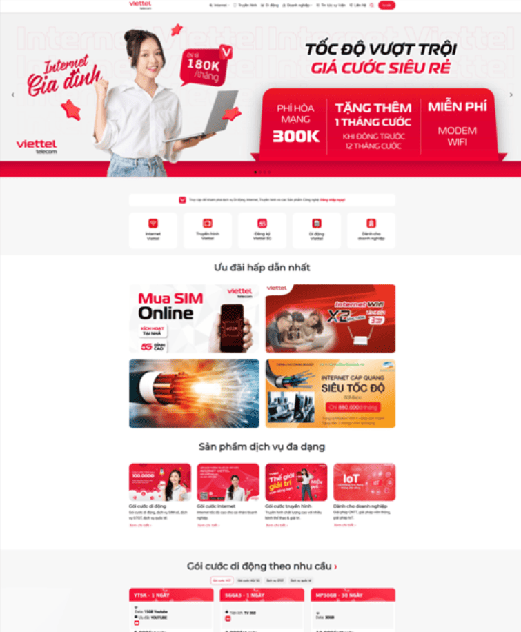 Theme WordPress Lắp Mạng Viettel Chuẩn SEO