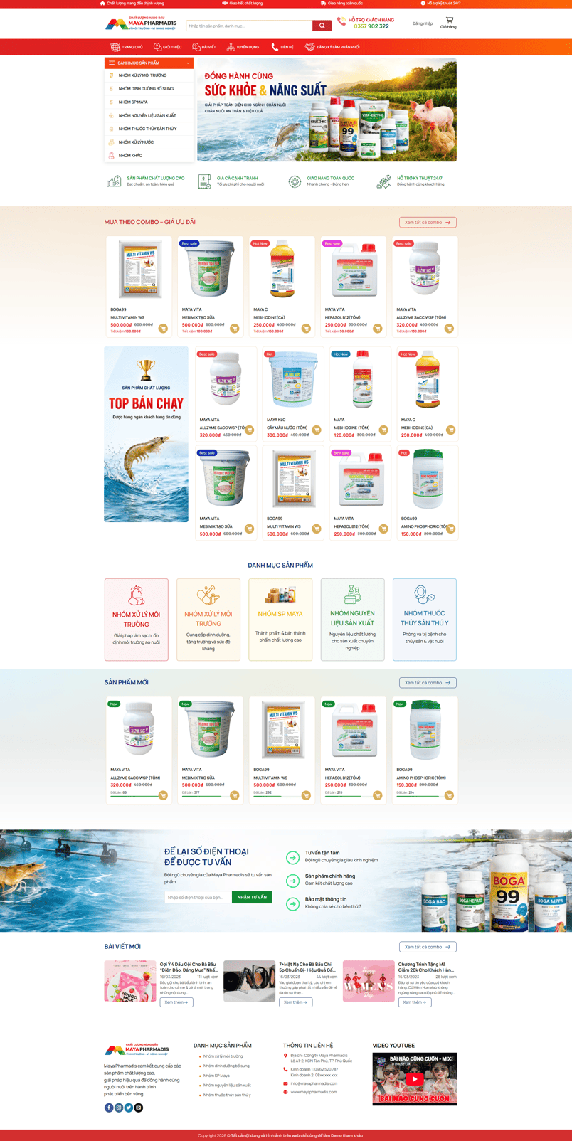 Theme WordPress Bán Thuốc Thủy Sản, Gia Súc , Thú Y 4 2026 08 29 153946