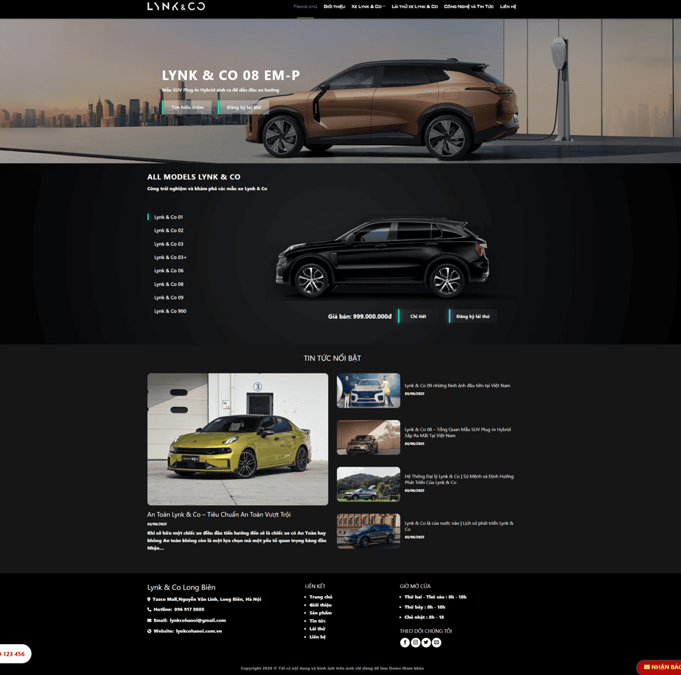 Theme wordpress showroom ô tô lynk & co Long Biên 4 2026 08 29 154509