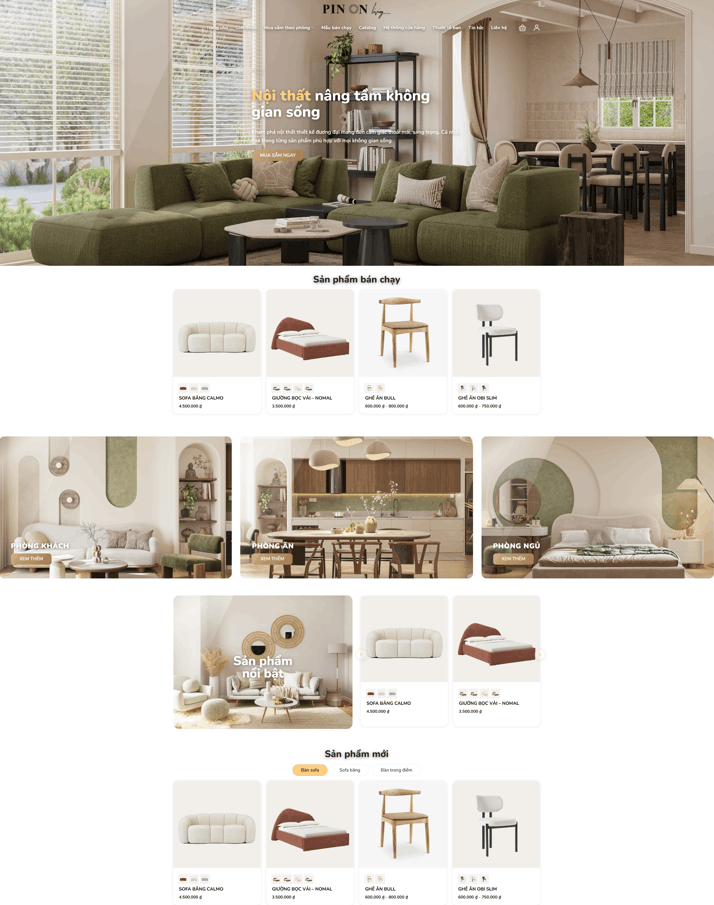 Theme wordpress bán sofa hiện đại chuẩn seo